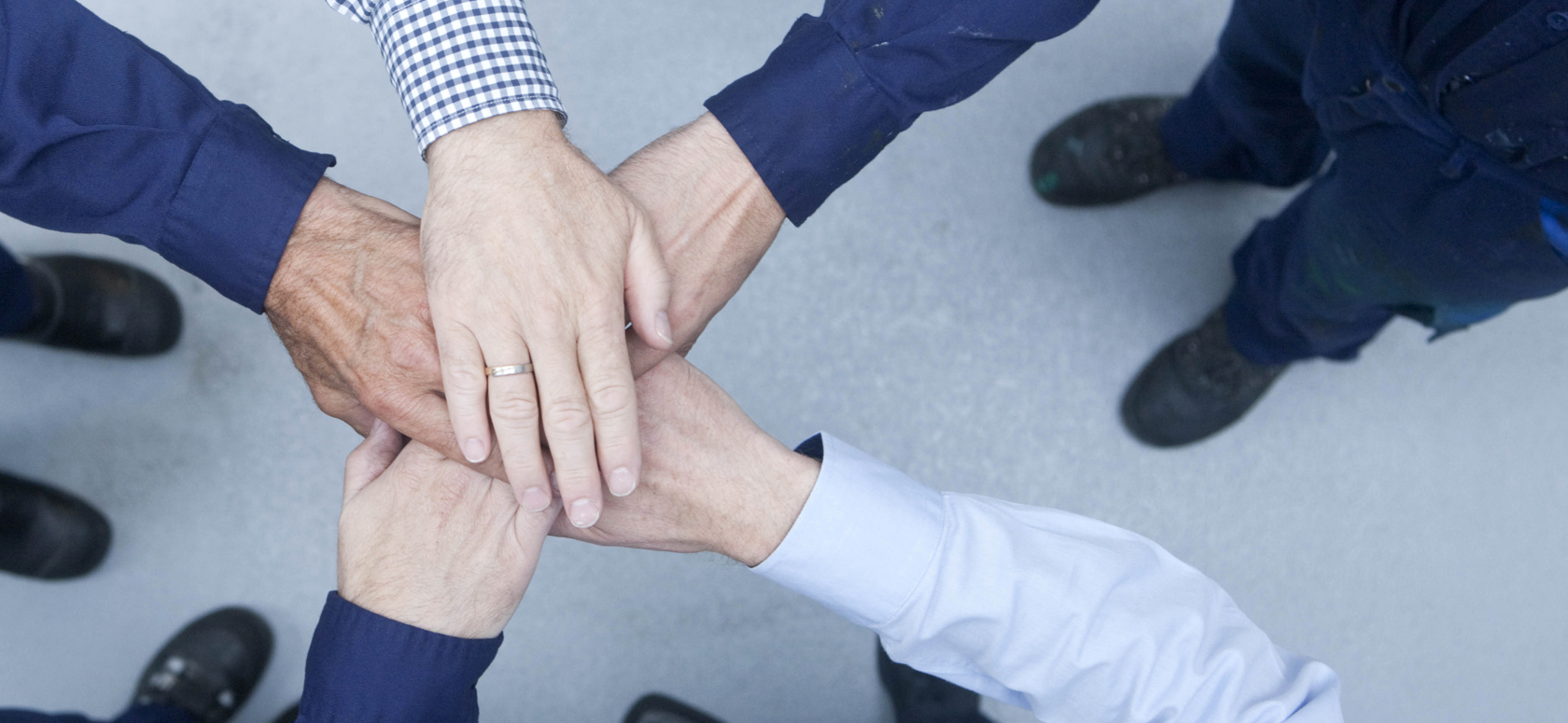 Illustration der verbundenen Hände