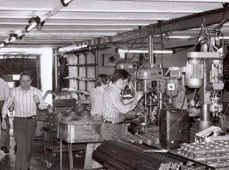 Børge Jensen in seiner Fabrik in Tilst