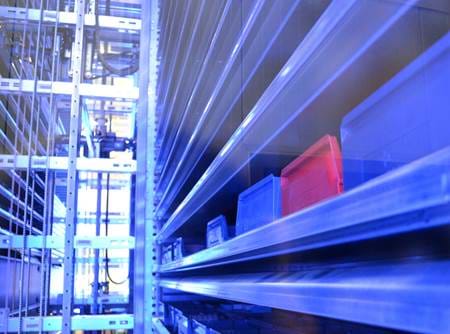 Kardex Remstar Shuttle XP von innen