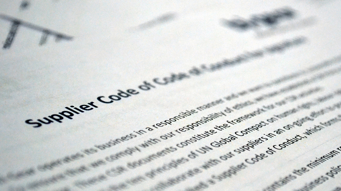 Bild Verhaltenskodex für Lieferanten
